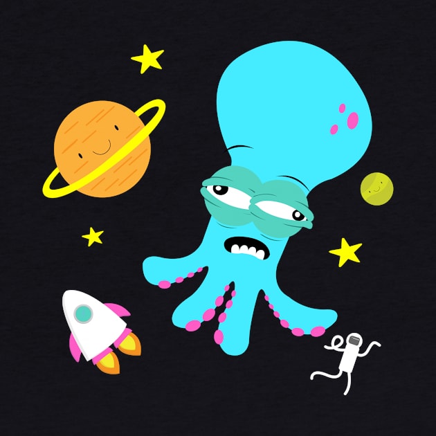 Space octopus by Namarqueza